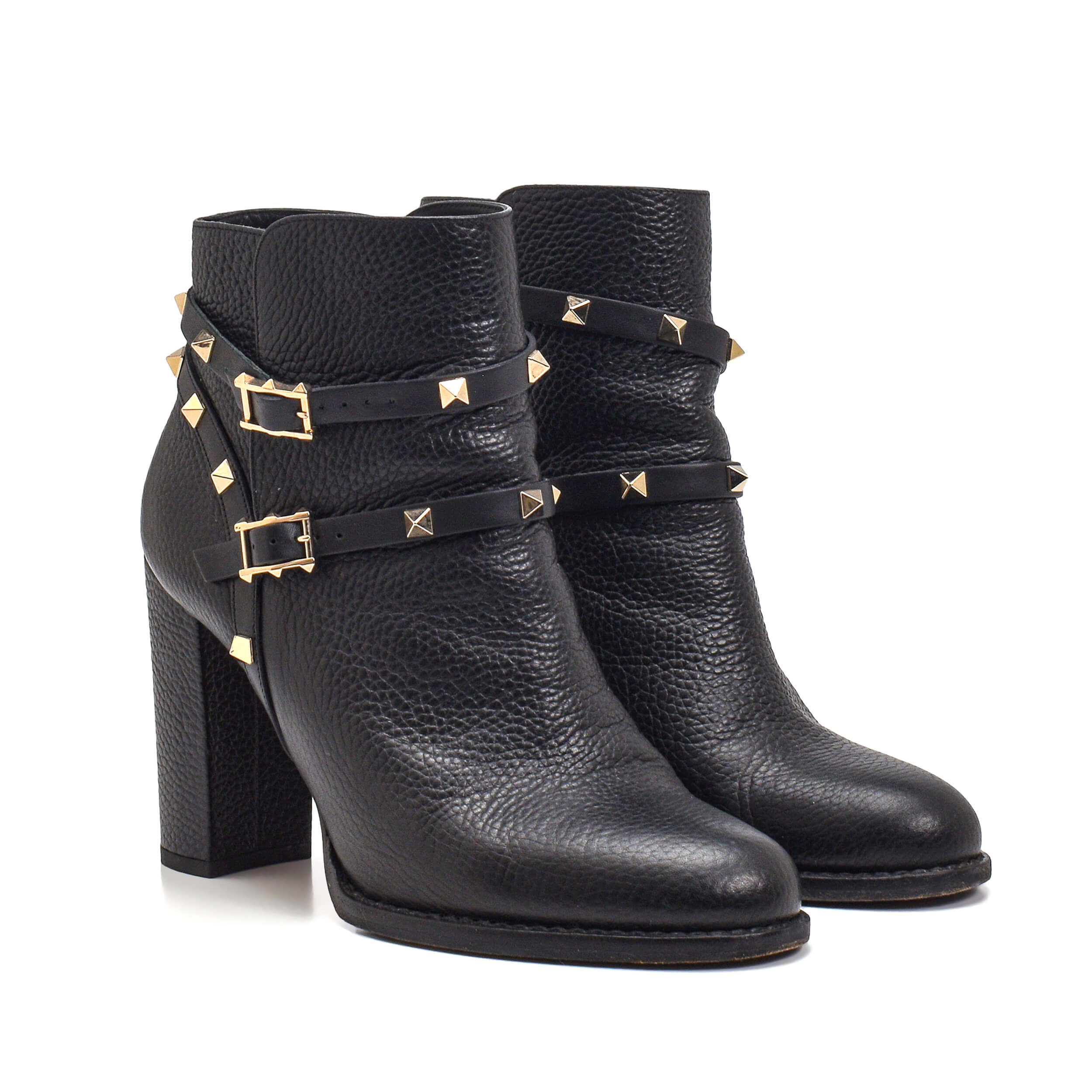 Valentino - Black Rockstud Bootie 